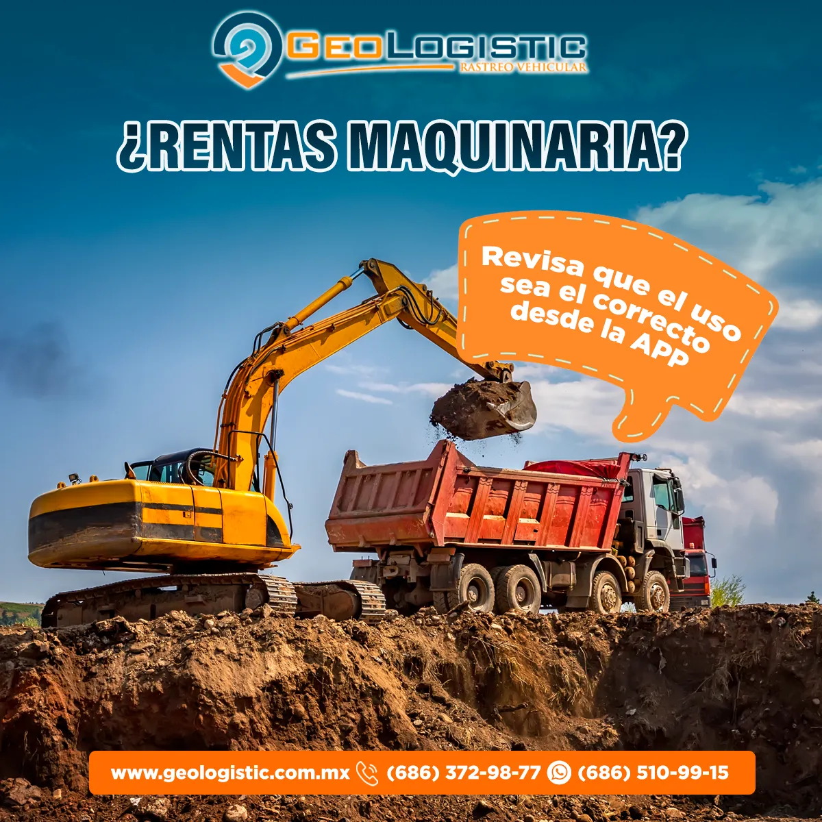 Rastreo GPS de maquinaria de elevación